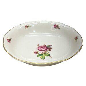 Syracuse China Federal Shape Victoria Rose Round Vegetable Bowl 8 3/4"